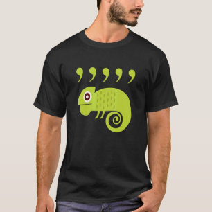 English Teachers Comma Chameleon 80s T-Shirt