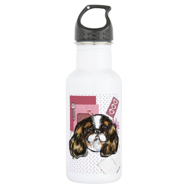 ENGLISH TOY SPANIEL 532 ML WATER BOTTLE (Front)