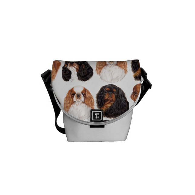 English Toy Spaniel Bag , All four Colours Messenger Bag (Front)