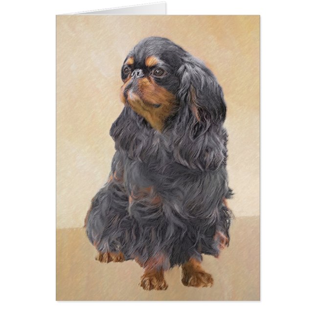 English Toy Spaniel Painting Original Animal Art (Front)