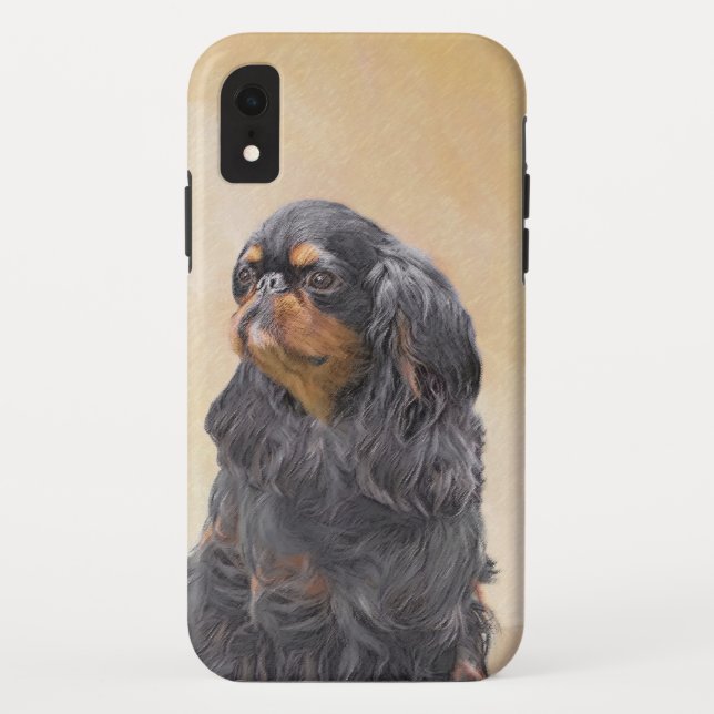 English Toy Spaniel Painting Original Animal Art Case-Mate iPhone Case (Back)