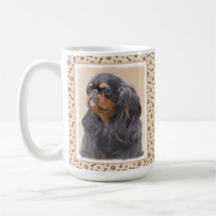 English Toy Spaniel Painting Original Animal Art Coffee Mug