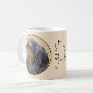 English Toy Spaniel Painting Original Animal Art Coffee Mug