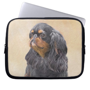 English Toy Spaniel Painting Original Animal Art Laptop Sleeve