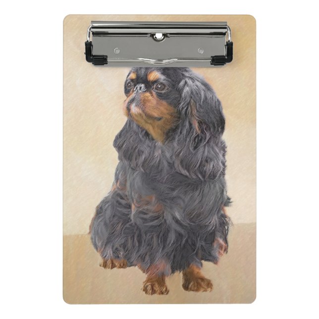 English Toy Spaniel Painting Original Animal Art Mini Clipboard (Front)