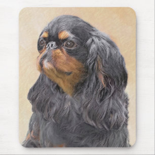 English Toy Spaniel Painting Original Animal Art Mouse Mat