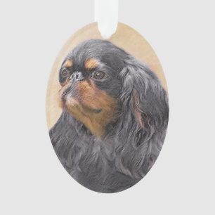 English Toy Spaniel Painting Original Animal Art Ornament