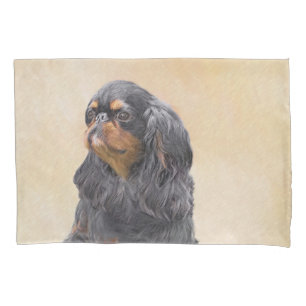English Toy Spaniel Painting Original Animal Art Pillowcase