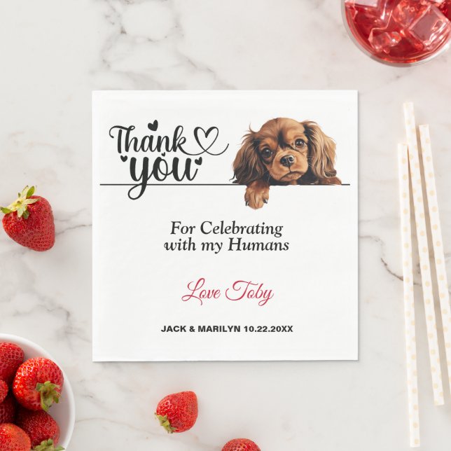 English Toy Spaniel Paper Napkins (Insitu)