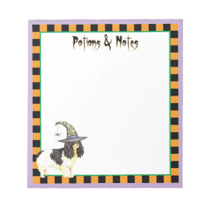 English Toy Spaniel Witch Notepad