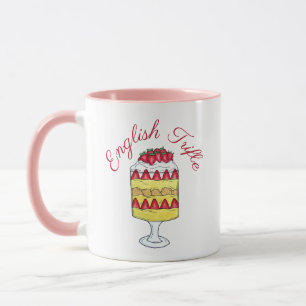 English Trifle Fruit Custard Dessert British Food Mug
