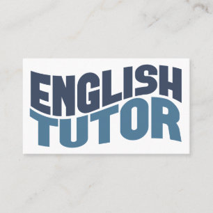 English Tutor Business Cards