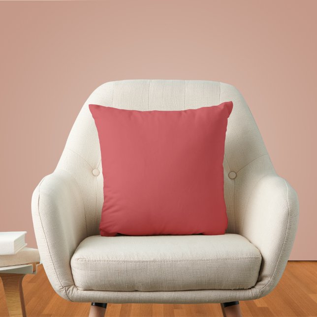 English Vermillion Solid Colour Cushion (Creator Uploaded)