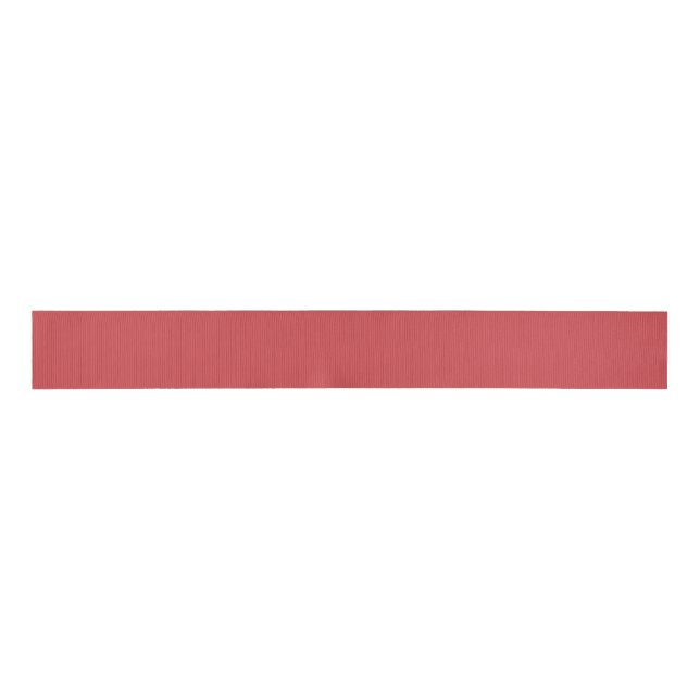 English Vermillion Solid Colour Grosgrain Ribbon (Front)
