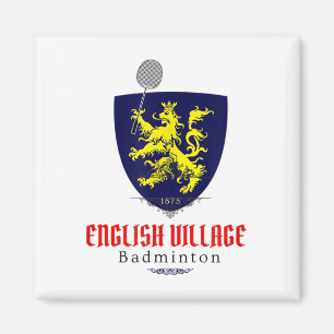 English Village Badminton Team Mountain Brook Alab Magnet