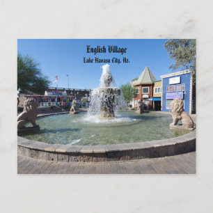 English Village, Lake Havasu City, Az. Postcard