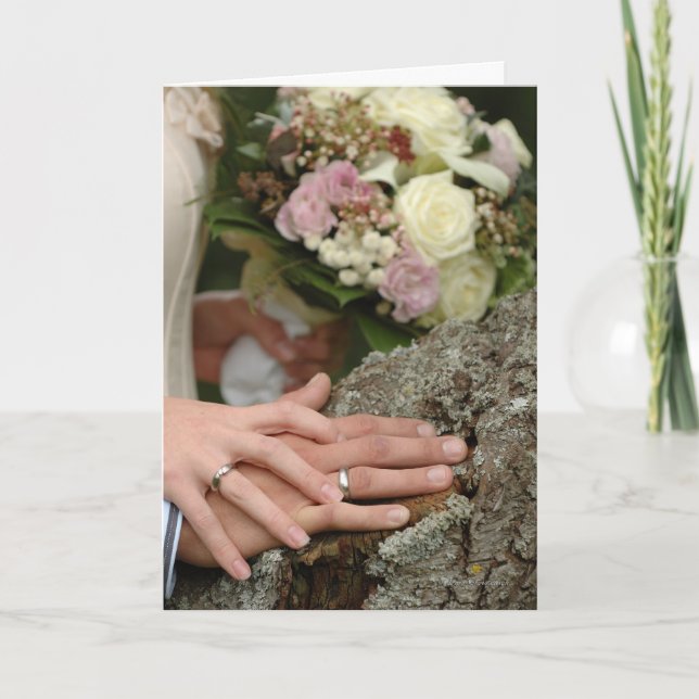 English Welsh, Bilingual Wedding Day card (Front)