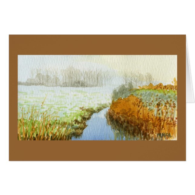 English Wetlands watercolor (Front Horizontal)