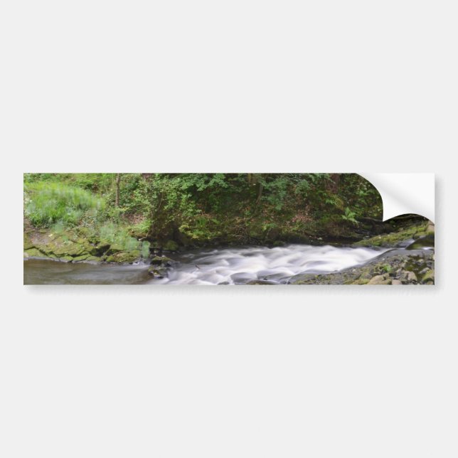 English Woodland Stream Bumper Sticker (Front)