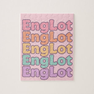Englot Kawaii Bubble Letter Jigsaw Puzzle