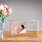 Engraved Curved Glass Baptism Picture Frame