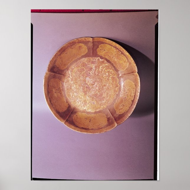 Engraved dish, Tang dynasty Poster (Front)