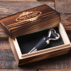 Engraved Gift Box & Heart Shape Wine Stopper