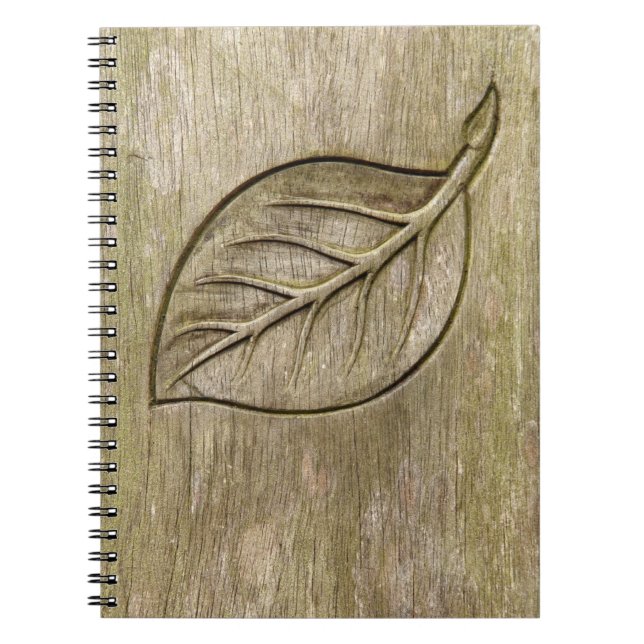 Engraved leaf notebook (Front)