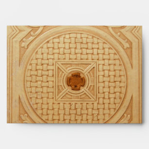 Engraved Leather-like Book Cover Image Envelopes