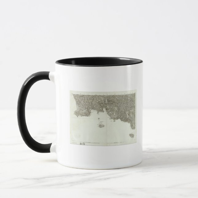 Engraved map of France 2 Mug (Left)