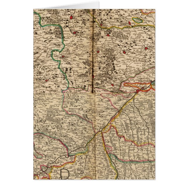 Engraved map of Germany's forests (Front)
