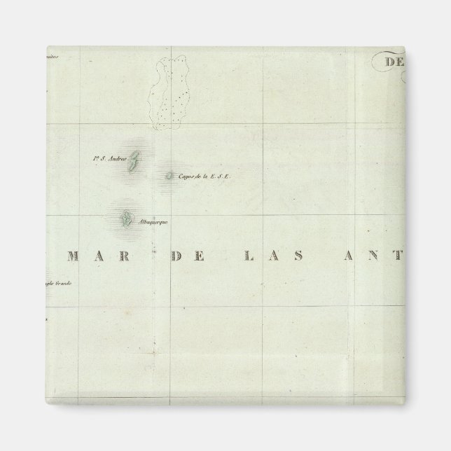 Engraved Map of Panama Magnet (Front)