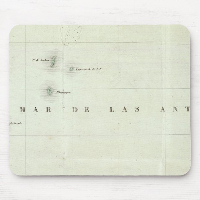 Engraved Map of Panama Mouse Mat (Front)