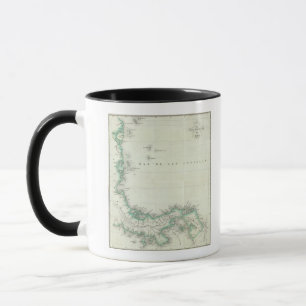 Engraved Map of Panama Mug