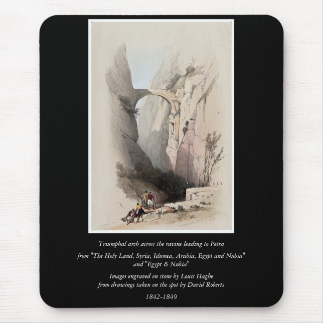 Engraved on stone by Louis Haghe Mouse Mat (Front)