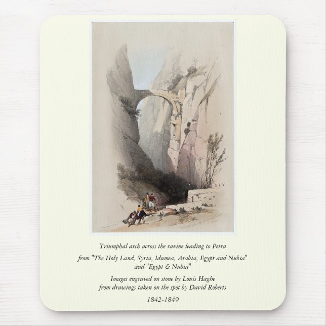 Engraved on stone by Louis Haghe Mouse Mat (Front)