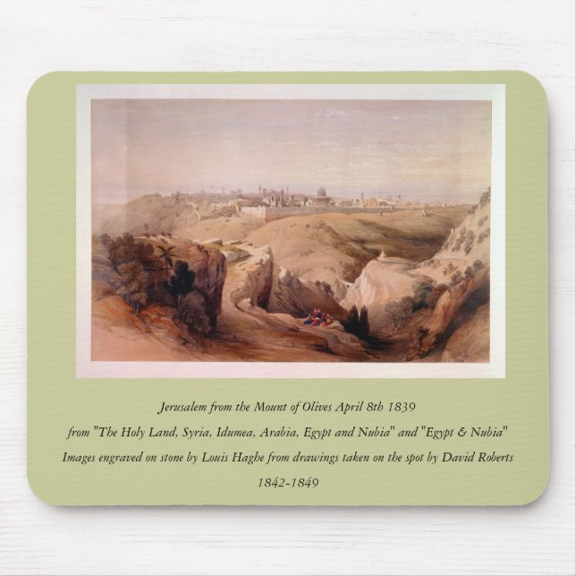 Engraved on stone by Louis Haghe Mouse Mat (Front)