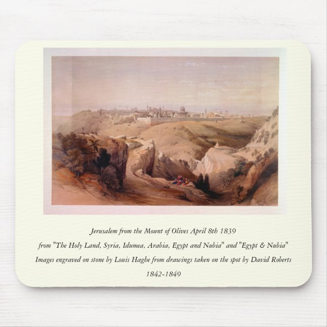 Engraved on stone by Louis Haghe Mouse Mat (Front)