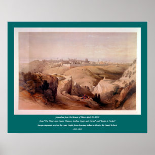 Engraved on stone by Louis Haghe Poster