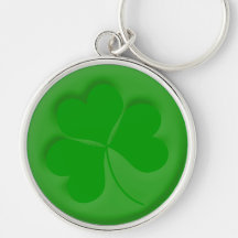 Engraved Shamrock Keychain