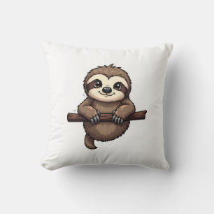 Engraved Sloth Tee Vintage Animal Art (2) Cushion