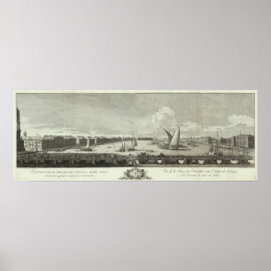 Engraved View of Saint Petersburg 6 Poster