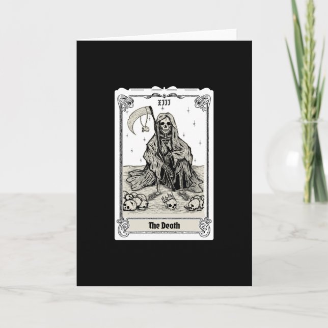 engraving tarot the death XIII Card (Front)