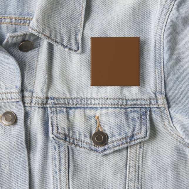 Enhance Your Design with a Brown Background 15 Cm Square Badge (In Situ)