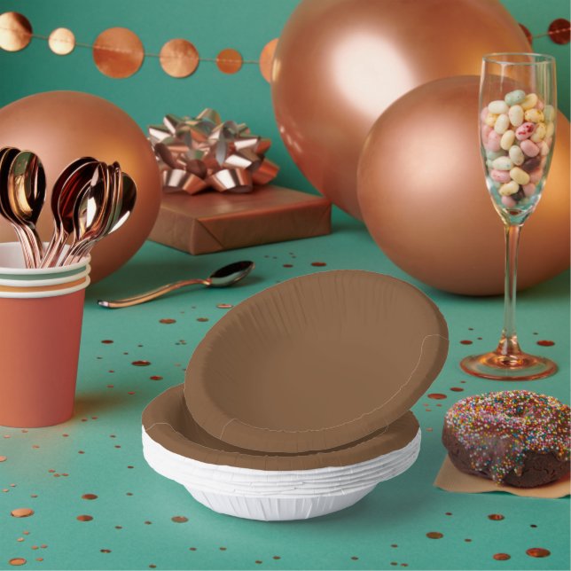 Enhance Your Design with a Brown Background Paper Plate (Multi)