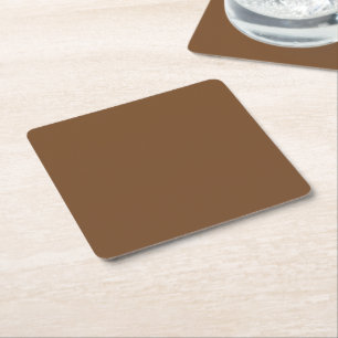 Enhance Your Design with a Brown Background Square Paper Coaster