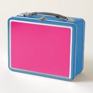 Enhance Your Design with Pink Background Metal Lunch Box