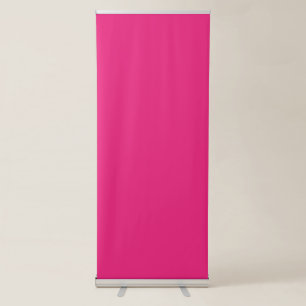 Enhance Your Design with Pink Background Retractable Banner