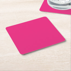 Enhance Your Design with Pink Background  Square Paper Coaster