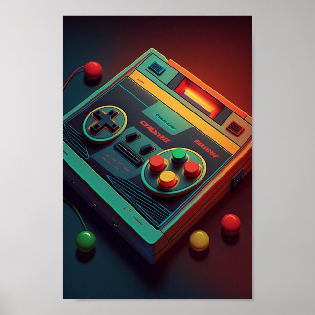 Enhance Your Home Decor with Game Console Posters (Front)